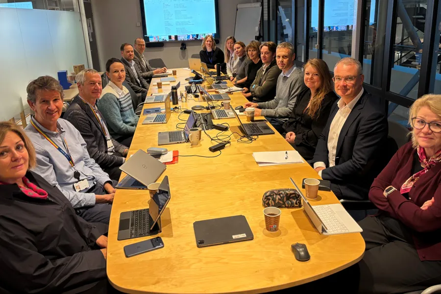 En gruppe mennesker som sitter rundt et bord